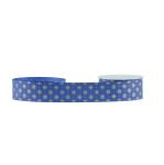 Decoration Glitter Grosgrain Ribbon , Cosmetic Box Packaging Blue Grosgrain
