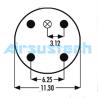 Buy cheap 556-33-8-335 Goodyear Air Spring 3B14-456 ABSP3B32RA-7839 AUTOMANN Triple Air Bellow from wholesalers