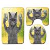 Buy cheap Creative Cute Cat Toilet Mat Set Personalized Dog Toilet Tank Cover Set from wholesalers