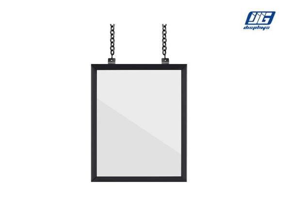 Buy cheap FDD Hanging Double Sided Light Box Black Aluminum Clip Open Energy Saving from wholesalers