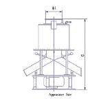 2.2-5.5kw Electromagnetic Dry Powder Iron Separator for Gypsum Powder Product