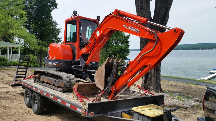 48.3mm Used Kubota KX163-5 Mini Excavator 6 Ton in Shanghai with Original Hydraulic Pump