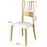 Buy cheap 25*25*1.0mm Natural Chiavari Chair Wedding With 6cm Seat from wholesalers