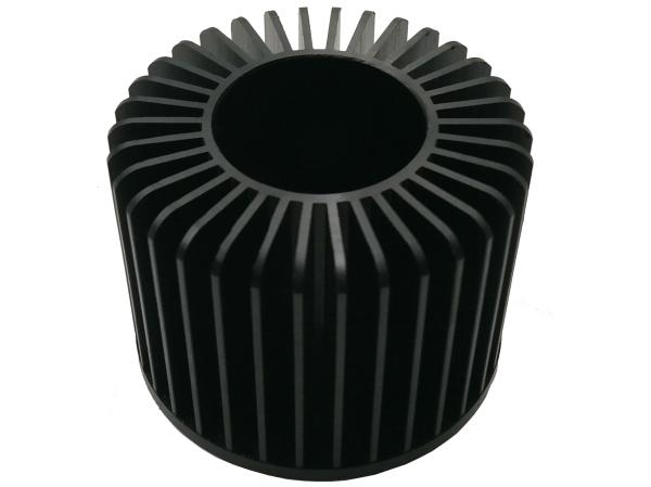 Buy cheap Rustproof Industrial Round Heat Sink , Stable Extruded Aluminum LED Heatsink from wholesalers