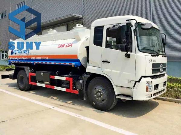 Buy cheap 12000 Liters Oil Tank Truck 190 hp DONGFENG 4x2 Carbon Steel Fuel Tanker Vehicle from wholesalers