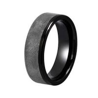 Buy cheap Fashion Trendy Blank Stainless Steel Ring 8mm Width Jewelry Ring Full Size For product