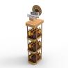 Buy cheap Customizable Store Floor Standing Wooden Three Layer Display Rack Shelf For Wine from wholesalers