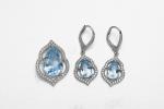 Blue Gemstone Sterling Silver Rings For Women Lightweight 2.5g Blue Stone
