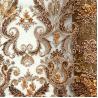 Buy cheap Eco - Friendly Applique Lace Fabric With Handmade Beads Embroidery from wholesalers