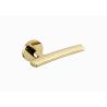 Buy cheap Black PVD Gold Brass Door Lock Set 148mm 72mm Double Wood Door Lever Set from wholesalers