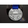 Buy cheap Championship Finisher Sports Marathon Events Metal Award Medals Die Casting With Blue Ribbon from wholesalers