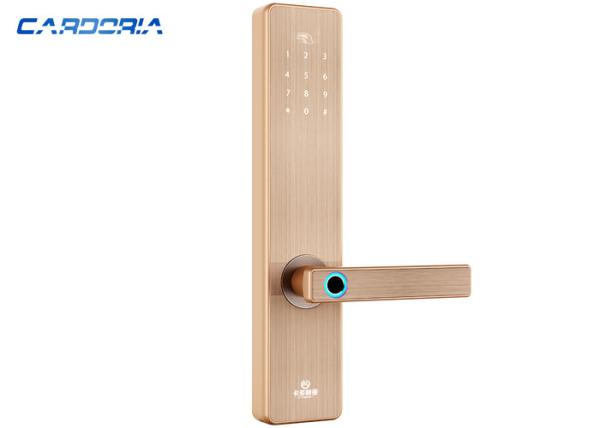 Buy cheap Silver Gold Bluetooth Fingerprint Door Lock Zinc Alloy Material For Home from wholesalers