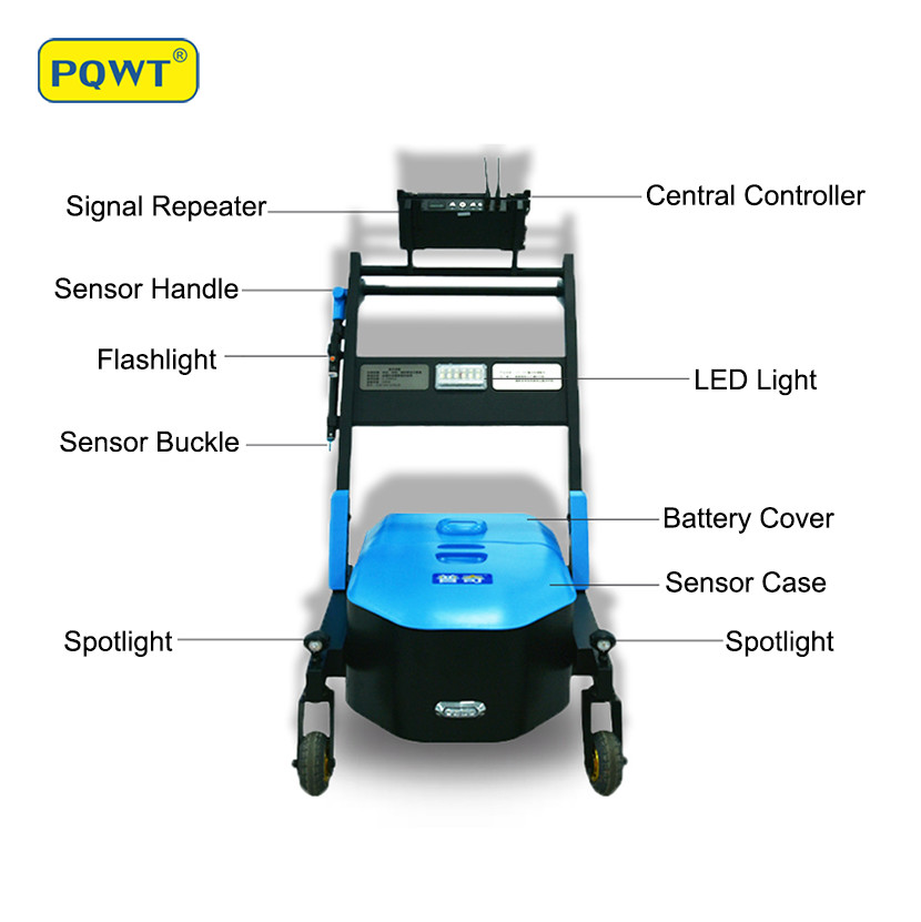 10M Smart Ball Water Leak Detection Trolley PQWT LDC 9m Depth