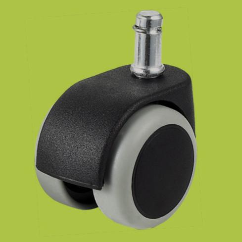Buy cheap 50mm big double wheel caster ring stem furniture casters with black and grey from wholesalers