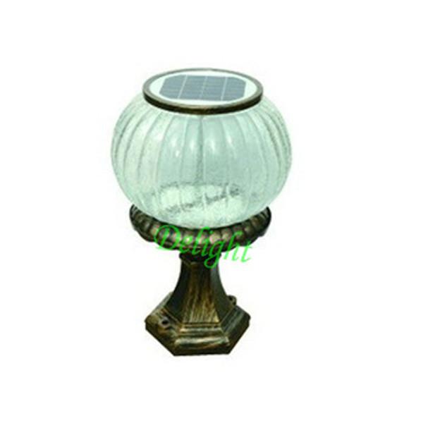 Buy cheap Aluminum Die Casting Outdoor Solar Pillar Light Post solar garden light from wholesalers