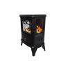 Buy cheap Indoor Small Black Electric Fireplace , TPL-01 Mini Electric Fireplace Heater from wholesalers