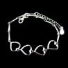 Buy cheap AAA 925 Silver Cubic Zirconia Bracelet Element Korean Fashion Design For Girls from wholesalers
