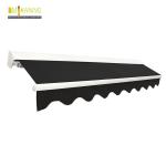 Acrylic Manual Retractable Awning Outdoor Sun Shade Canopy