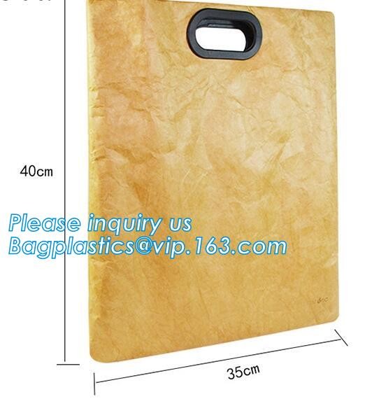 Waterproof reusable brown paper collapsible shopping bags custom logo printed Tyvek bags,Eco friendly waterproof tyvek p