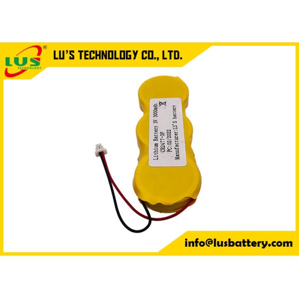 Buy cheap CR2477-3P Coin Lithium Battery 3.0 Volt 3000mah Battery Pack With Customized Terminals from wholesalers