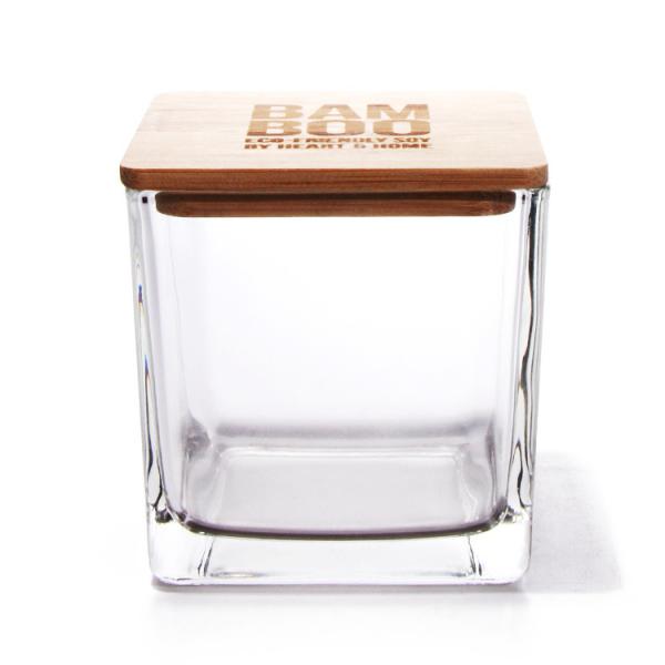 Buy cheap Embossed Clear Glass Candle Jars Rectangle 4oz 6oz 8oz 10oz 12oz from wholesalers