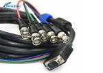 Video Surveillance VGA D SUB Cable 15pin VGA RGBHV 5xBNC Male Medical Equipment