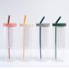 Buy cheap OEM 700ml Plastic Espresso Cups With Straw And Lid from wholesalers