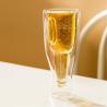 Buy cheap Custom Clear Upside Down Beer Glass 235ml Hand Blown 8 Oz Double Wall Cups from wholesalers