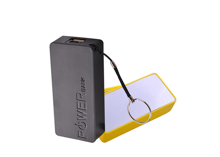 5200 Milliampere Two Section Abs Power Bank , Plastic Small Mobile Charger
