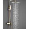 Buy cheap Wall Mounted Copper Black Champagne Rain Shower Faucets With Handle from wholesalers