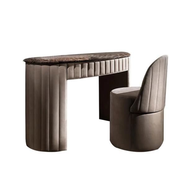 Buy cheap Titanium 0.5m Contemporary Dressing Table Chair Italian Mid Century Modern from wholesalers