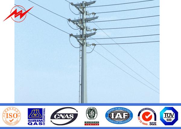 Buy cheap Outside 8KN Steel Tubular Pole , Commercial Light Poles 355 n / mm2 Yield Strength from wholesalers