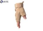 Custom Military Tactical Gloves Half Finger Airsoft Cycling Polyester Material