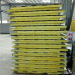 fireproof 0.326mm glass wool thermal insulation sandwich roof panel 5500 x 960 x