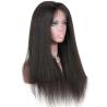 Buy cheap Yaki Kinky Straight Full Lace Wigs Human Hair No Chemical No Tangle from wholesalers