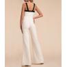 Buy cheap Custom Clothing Factory China Women'S Sexy Jumpsuit Halter Neck Sleeveless Wide Leg Long Pant Romper One Piece Outfit from wholesalers