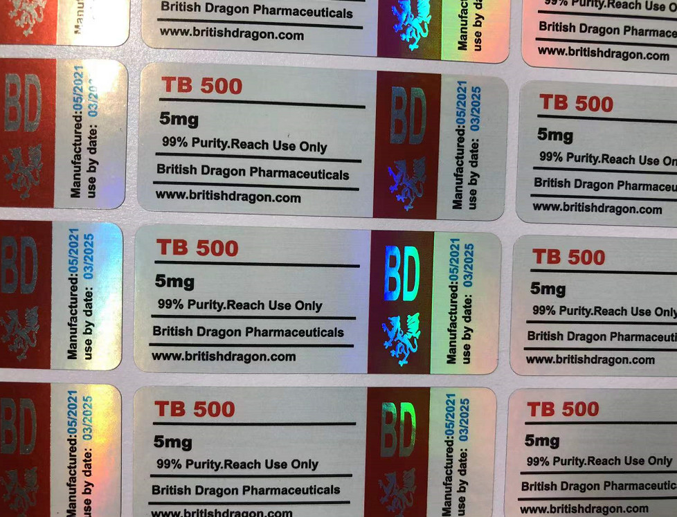 Test Hormones Vinyl Steroide Glass Bottle Labels For Bodybuilders