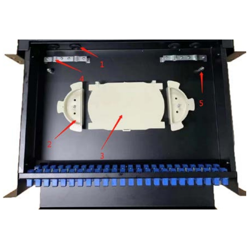 Outdoor Fiber Patch Panel 12/24/48 Cores 1U 19inch SC/LC Simplex or Duplex Network GPRS 5