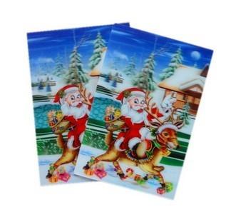 Buy cheap PLASTIC LENTICULAR 3d lenticular christmas cards Lenticular 3D flip Christmas cards from wholesalers
