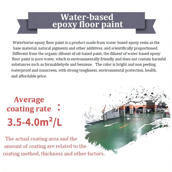 20KG/BUCKET Waterborne Two Components Industrial Epoxy Floor Primer Paint with Acrylic