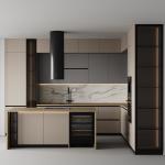 Custom Modern Ready To Assemble Shaker Lacquer Finish Kitchen Cabinets for