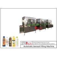 Buy cheap 1200Cans/H 600ml Aerosol Filling Machine For Sunscreen Spray Production product