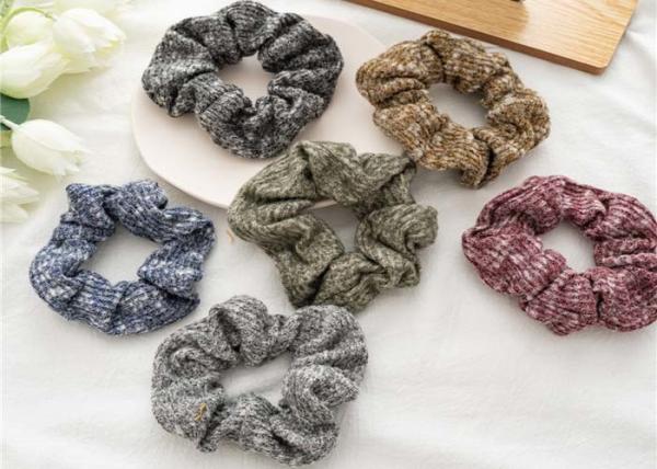 winter polyester striped large accessories Japan Korea ins hair rope lady