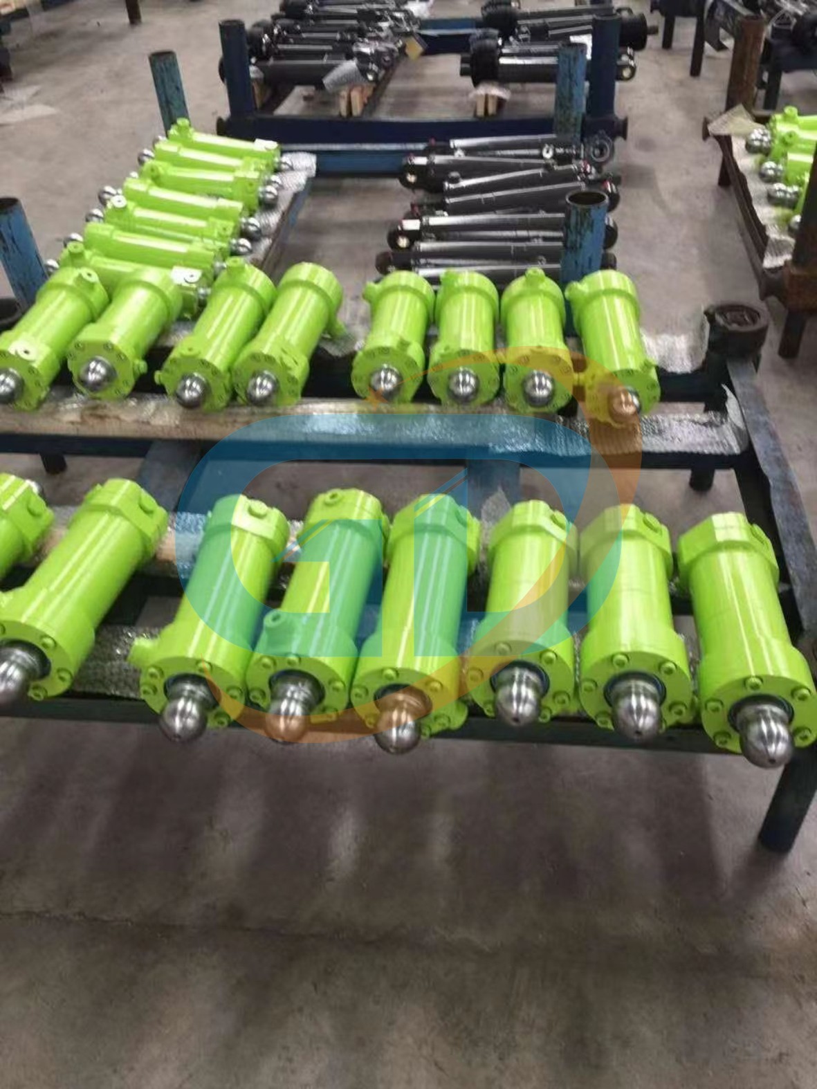 A810301060033 Plunger Cylinder Hydraulic Left Right Swing Valve Yellow