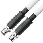 ROHS UL20554 26AWG cable ,BLACK PUR M12 Hybrid 4+4Pin Circular Connector
