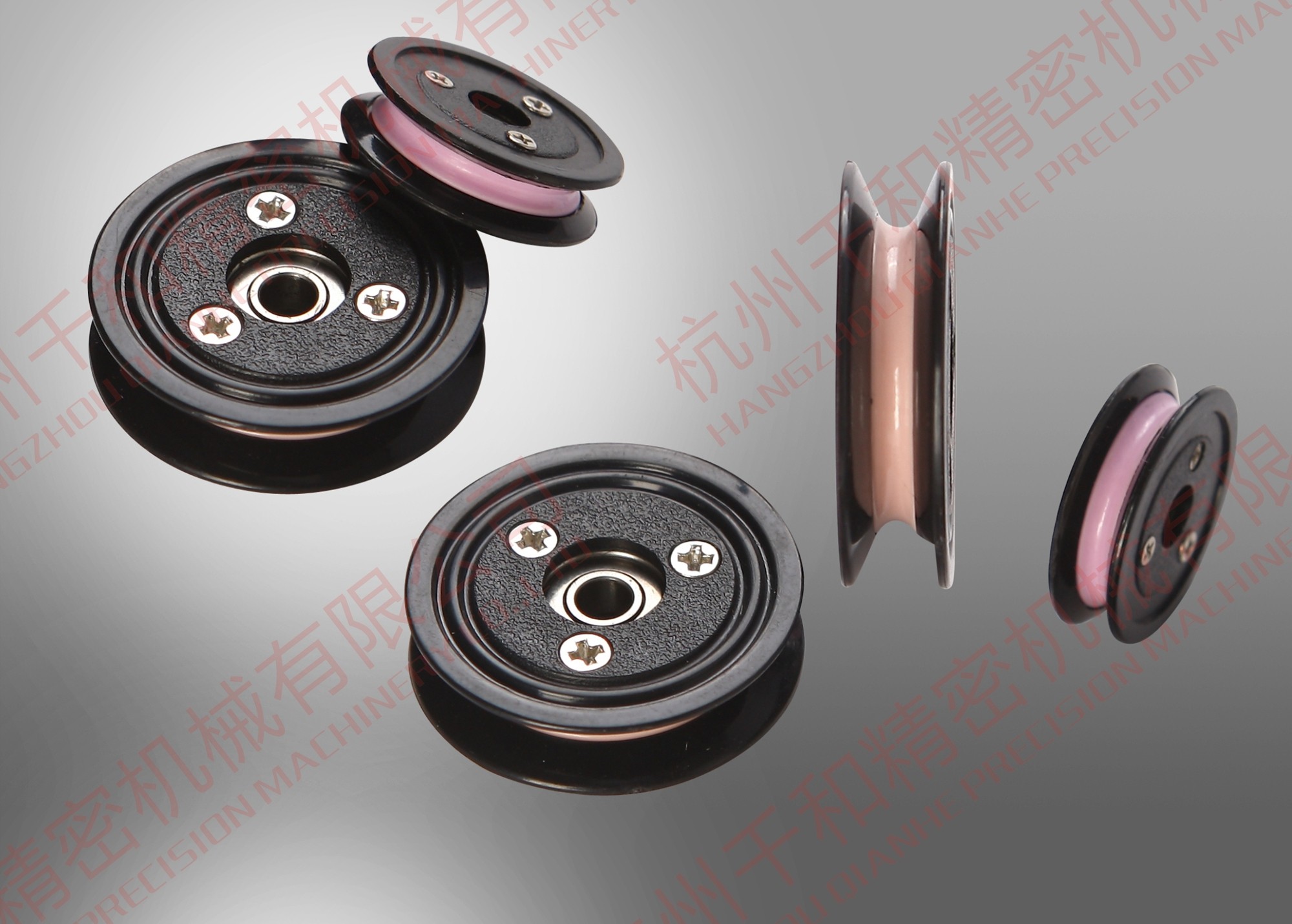 Nylon Flange nylon cable pulley with Ceramic Coating for Enamelling Machine