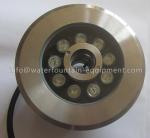 18W LED Submersible Lights Central Hole , Submersible Pond Light Stainless Steel