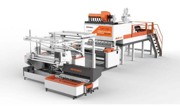 Buy cheap 3 layers co-extrusion plastic stretch film extruder machine from wholesalers