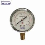 mbar inH2O Low pressure bellows pressure gauge 2.5"