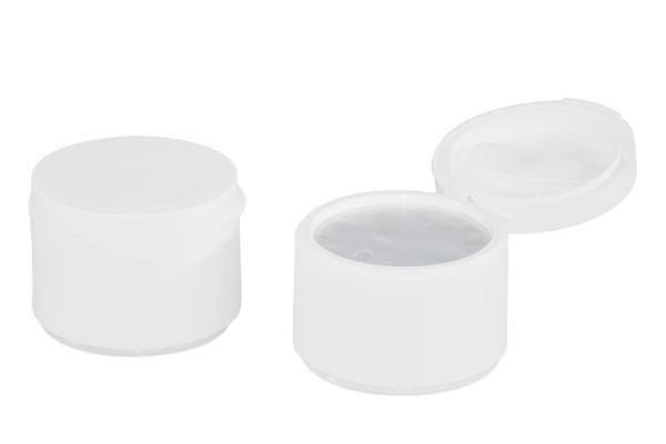Buy cheap 100g PP Flip Cosmetic Cream Jars With Magnet Scoop Aluminum Foil Gasket Sealing from wholesalers